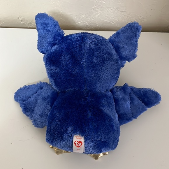 NWT TY Collection Boo’s Ozzy The Bat 10"  Silk Blue Stuffed Plush - Picture 3 of 15